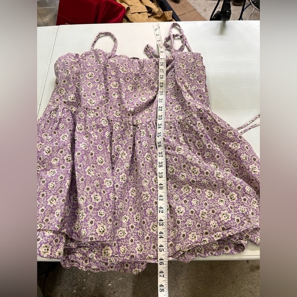 Sea New York Ida Apron Dress Lilac Floral Midi - Picture 7 of 14